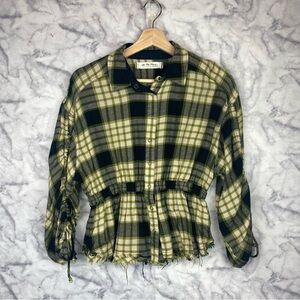 We The Free Plaid Utility Jacket Top